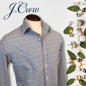 J. Crew | Blue & Orange Long Sleeve Button-down Shirt